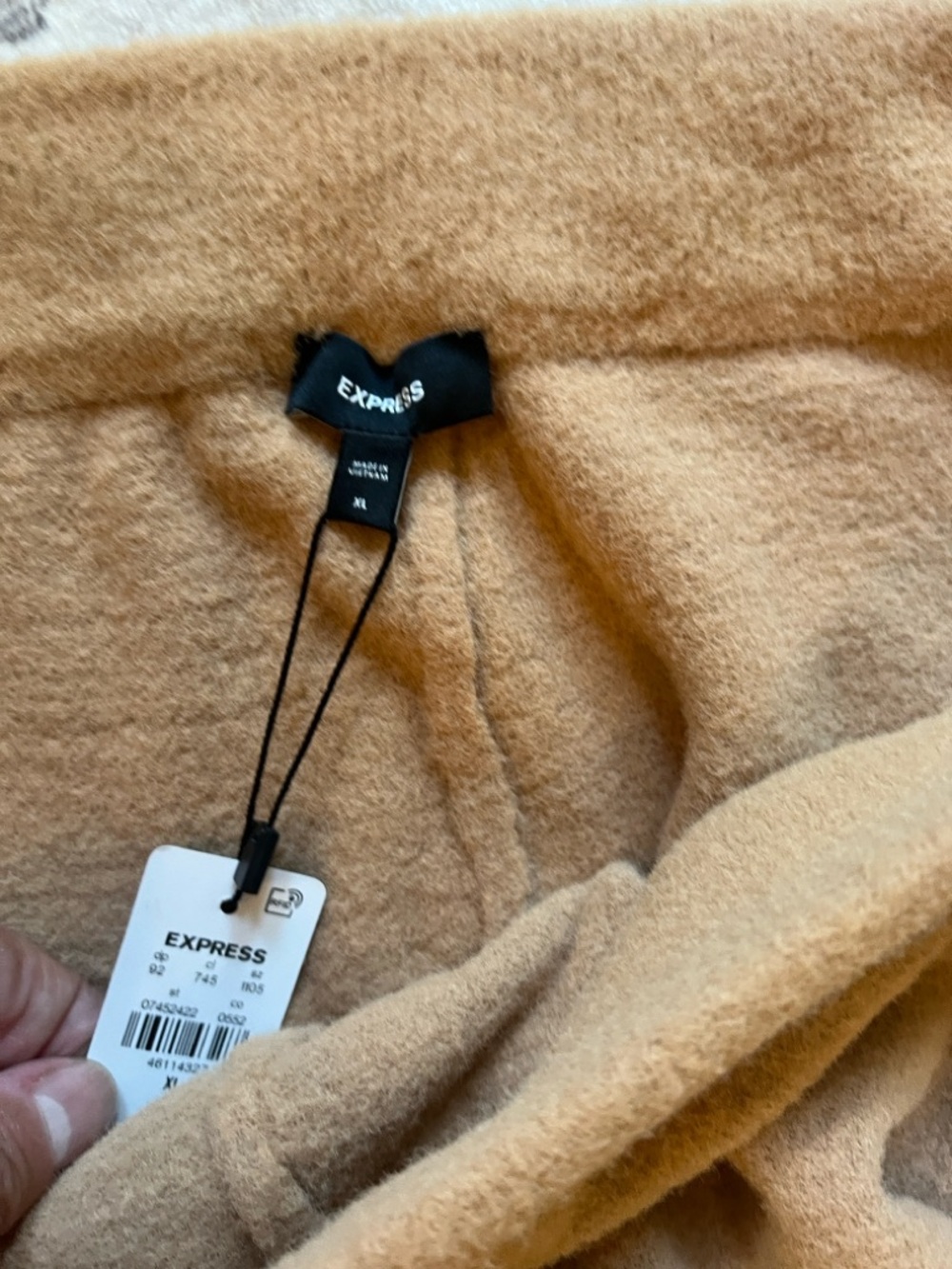Express Camel Knit Drawstring Pants - Picture 9 of 9